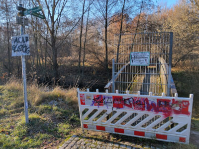 Endenbrücke gesperrt